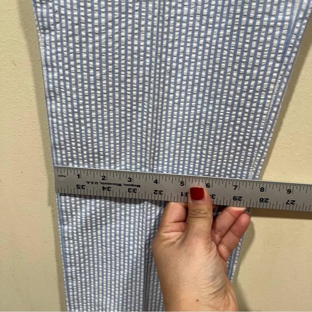 Vineyard Vines Blue and White Pinstriped Slim Fit breaker Pants 30X32 - Picture 5 of 8